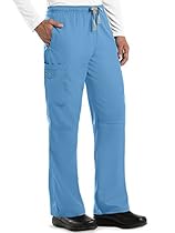 Grey's Anatomy 0212 Men's Draw Tie Pant Ciel Blue XS Tall