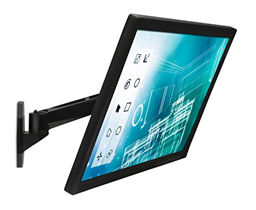 Mount-It! MI-32114 Articulating Rotating and Tilting Single Arm Wall Mount with Quick Release Action for Vesa Compliant 75x75 mm and 100x100 mm Computer Monitors, LCDs, LEDs, and Flat Panel TV Displays Below 30 Inches, Black - Thumbnail 2