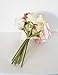 Sweet Home Deco 10’’ Blooming Peony and Anemone Silk Artificial Wedding Bridal Bouquet/Home Flower (No Pot Included) (Pink1)