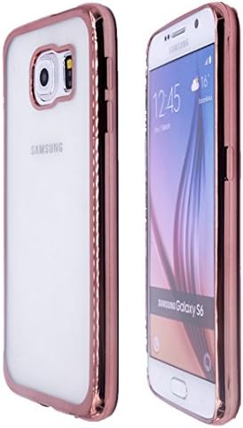 Galaxy Note 5 Case, kiyogoods TPU clear transparent soft case thin color edge plastic Protective carrrying Case for Samsung Galaxy Note 5 (rose gold)