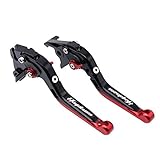For Suzuki Gixxer HAYABUSA / GSXR1300 2008-2017 Red Black Folding Extendable Brake Clutch Accessories Engraved Levers