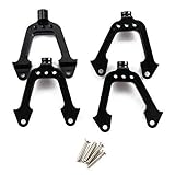 SkyQ SCX10 Upgrade Parts RC Aluminum Front/Rear Shock Tower for 1/10 Rock Crawler Black 4pcs