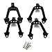 SkyQ SCX10 Upgrade Parts RC Aluminum Front/Rear Shock Tower for 1/10 Rock Crawler Black 4pcs