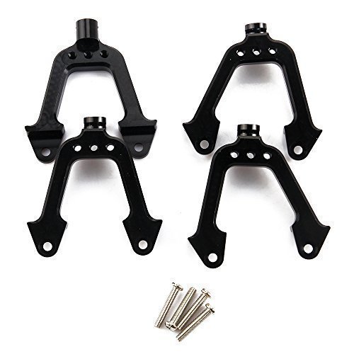 SkyQ SCX10 Upgrade Parts RC Aluminum Front/Rear Shock Tower for 1/10 Rock Crawler Black 4pcs