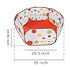Andiker Small Animal Playpen, Portable Outdoor Exercise Fence Pop-Up Yard Fences, Foldable Pet Tent Play Pen for Guinea…