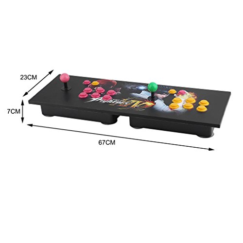 GiODLCE Classic 800 in 1 Video Arcade Games Console, Home TV Double Stick Arcade Console Fight Games Gamepad Machine w/VGA HDMI USB Connector for TV Monitor VGA HDMI Output (800 in 1 -Balck) - Thumbnail 6