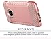 Moto G5 Plus Case,Moto G5 Plus Case Rose Gold,SLMY[Shock Absorption]Slim Fit Heavy Duty Drop Protection Hybrid Armor Defender Protective Case Cover for Motorola Moto G Plus (5th Generation)-Rose Gold