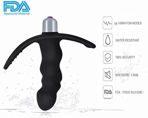 Cordless Electric Massager for Male 16 Stimulation Modes Silicone Waterproof Personal Electric Vibrating Massager for Men, Women and Couple-- Handheld Travel Friendly by Cupider