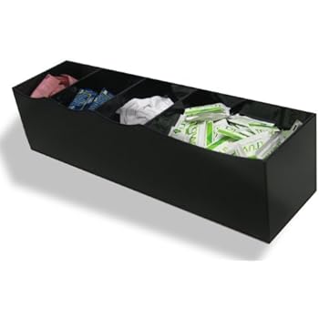 Amazon.com | 4 Bin Short Wide Condiment Holder (10024): Condiment Pots ...