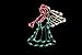 Northlight Lighted Trumpeting Angel Window Silhouette Christmas Decoration - 18