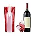Accmor Wine Bottle Bag Flask, Portable Wine Accessories, Reusable Flexible Collapsible Leek Proof Liquid Accessories for Gift Travel Camping BBQ Party Beach Hiking Home Kitchen