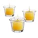 Candle Charisma Citronella Scented Votive Candles - 10 Hour Burn time - Set of 72 for Dinner, Wedding, Halloween and Holiday Decorations