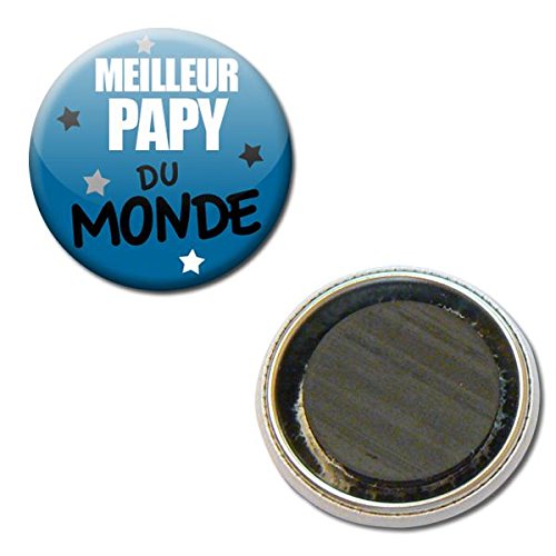 Cadeau Meilleur Papy Du Monde Papi Magnet Aimant Frigo 38mm Amazon