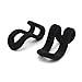 WARMBUY Velvet Hanger Connector Hooks for Closet Space Saving Cascading Hanger Organizer, Black, 40 Pack