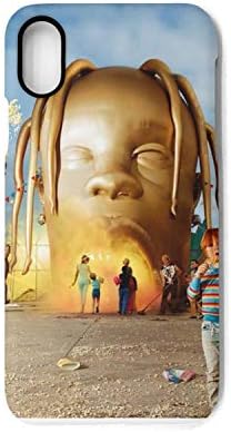 Dolorexri iPhone X Case iPhone Xs Case Travis-Scott-Astroworld-Album-Cover- Matte TPU Bumper Protective Anti-Scratch Resistant Phone Case Cover Compatible with iPhone X iPhone Xs