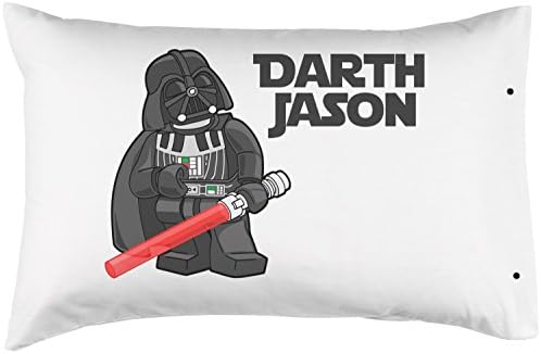 Personalized Darth Vader Lego Man Pillowcase, Fun StarWars theme - 100% Double Brushed Microfiber With Snap Enclosure - 20"x30"