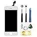 LCD Touch Screen Digitizer Frame Assembly Full Set LCD Touch Screen Replacement for iPhone 5 5G - White