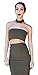 ALAIX Womens Strapless Halter Sleeveless Two Piece Skirt Bodycon Zipper Dresses