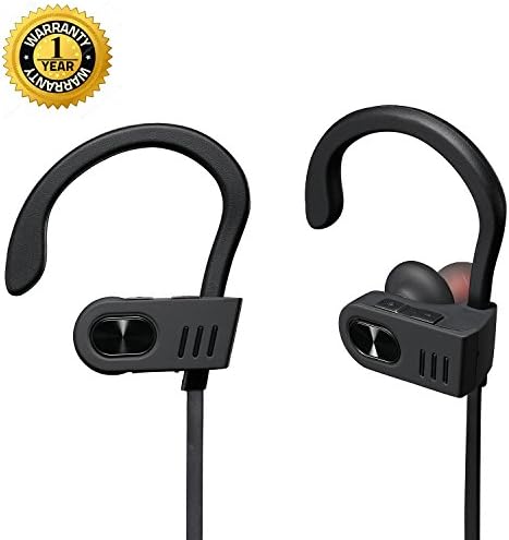 Running Headphones Waterproof IPX7,Wireless Headphones With Microphone ,HD Stereo Sweatproof Earbuds ,Earphones 6- 8 Hrs Battery for Sport Workout Exercise