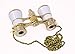 Levenhuk Broadway 325F Opera Glasses (white, with LED light and chain), 3x, with accessory kit