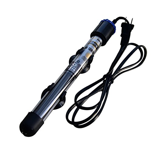 Songjoy Quartz Glass Submersible Aquarium Heater for Tropical Fish with Suction Cup, Black