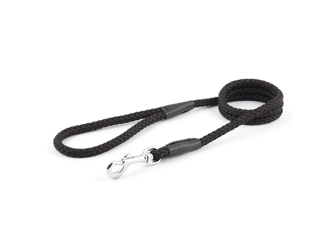Ancol Heritage Nylon Super Rope Lead Black 1.07mx20mm Pet Supplies Dogs