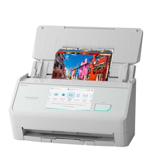 ScanSnap iX2500 Photo & Document Scanner with 12-Month Canva Pro - Digitize, Restore & Share Family Photos - Fast Batch Photo Scanning, Wireless, High-Speed Duplex, 5" Touchscreen