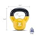 ZELUS Cast Iron Vinyl Coated Kettlebell for Women/Men Workout (8)