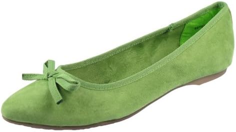 green flat shoes uk