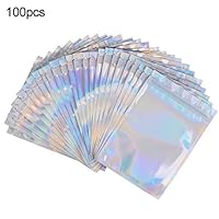 dissylove Sealed Bag, 100PCS Polyester Film Aluminum foil aluminized ziplock Bag Infrared Ordinary Sealed Candy Bag 3.34 5.11 inches