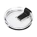 Tumbler Lid for 20 Oz Yeti, Rtic Rambler and 10 oz Lowball Tumblers - Leak, Splash Proof Proof and Straw Friendly (Lid Only) (Black)