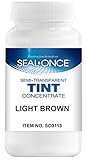 SEAL-ONCE Light Brown Color Tint, 4oz for NANO, NANO+POLY (Wood), MARINE & EXOTIC formula. Mix One Tint per Gallon. Tints are for use on Wood Only.