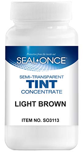 SEAL-ONCE Light Brown Color Tint, 4oz for NANO, NANO+POLY (Wood), MARINE & EXOTIC formula. Mix One Tint per Gallon. Tints are for use on Wood Only.
