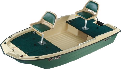 Sun Dolphin Pro 120 Fishing Boat (Beige/Green, 11'3