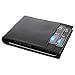 VODUX Men's Lambskin Leather Spring Money Clip Compact Bifold Front Pocket Wallet Black