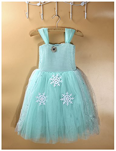 StylesILove Gorgeous Elsa Inspired Snowflake Costume Girl Dress