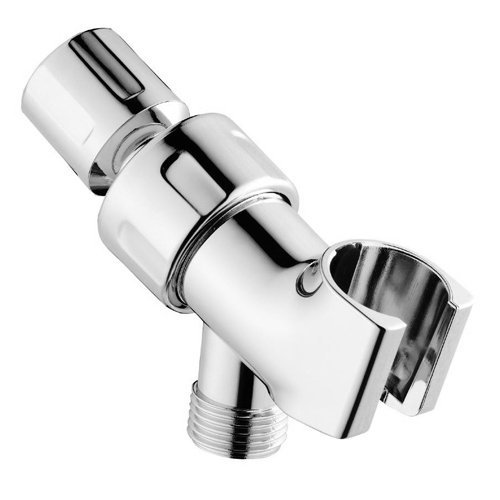 TopzoneÂ® Universal Showering Components Adjustable Shower Head Holder Shower Arm Mount (Chrome)