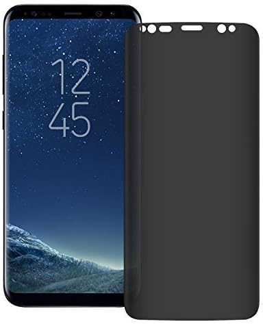 Pueryin Galaxy S9 Plus Privacy Screen Protector,[3D Curved] [Case Friendly] [Anti-Scratch] 9H Hardness Tempered Glass Film Screen Protector for Samsung Galaxy S9 Plus /S9+(6.2”) Transparent
