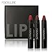 Lookatool Long-lasting Red Velvet Matte Color Pencil Lipstick Crayon Makeup Set