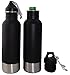 Craft Connections Stainless Steel Bottle Insulator with Bottle Opener. Great Accessory for Beer, Cider, and Soda Bottles - 2 Pack Set
