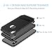 BENTOBEN Phone Case Compatible with iPhone Xs Max Case, Kickstand Design Slim 2 in 1 Heavy Duty Shockproof Hybrid Soft TPU Bumper Hard PC Cover with Carbon Fiber Texture Protective Case,Black