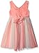 Rare Editions Big Girls' Coral Soutach To Mesh Social Dress