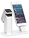 Apple Watch Series 2 Stand,ZIKU Aluminum Charging stand Dock Station -- Support Apple Watch NightStand Mode and iPhone 7/7 plus/SE/5s/6S/PLUS with Various Case（Sliver）