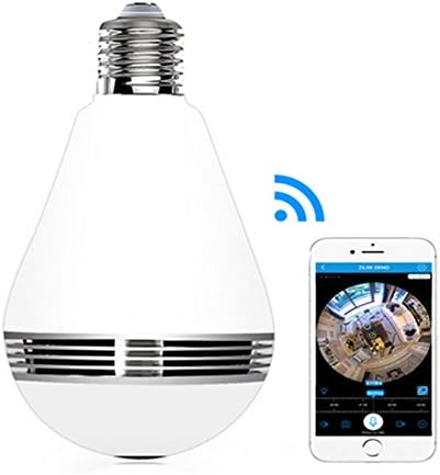 OKgift 960P Bulb Light Wireless IP Camera Fisheye 360 Degree Panoramic Lamp WI-FI Camera Two Way Audio Home Security CCTV VR Camera