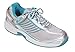 Orthofeet Verve Comfort Wide Orthopedic Diabetic Athletic Shoes for Women Turquoise Fabric & Leather 7 M US