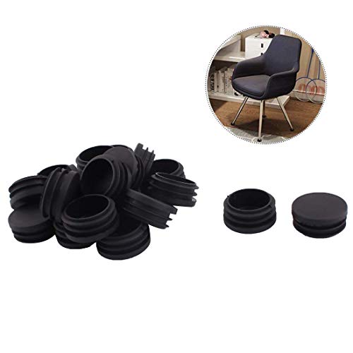 LDEXIN 15pcs 39mm/1.5" Round Plastic Plugs Pipe Tubing Insert End Caps Chair Glide Cover Furniture Table Chair Tube Pipe Hole Plug Assortment - Thumbnail 3