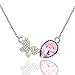 OSIANA Butterfly Pendant Fashion Cute Necklace Crystal from Swarovski Elements 18
