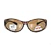 OTG Fit Over Glasses Oval Polarized Lens Sunglasses 100% UV Protection Brown