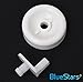 BlueStars WD35X21038 Dishwasher Lower Rack Wheel and Stud - Compatible with GE Kenmore Dishwashers - Easy to Install - Replaces WD12X10267 PS11726733 AP59863653 - PACK OF 8