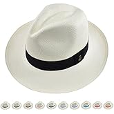 Genuine Panama Hat - Customizable Band Color - Classic Summer Fedora - Toquilla Straw - Handwoven in Ecuador by Ecua-Andino